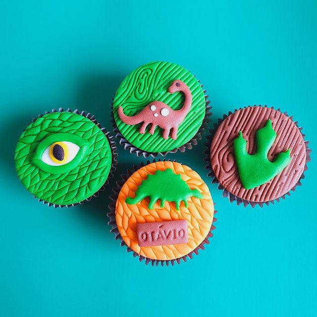 Cupcakes Decorados – Dinossauros