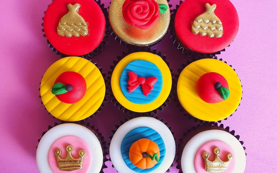 Mini Cupcake Decorado – Princesas Disney