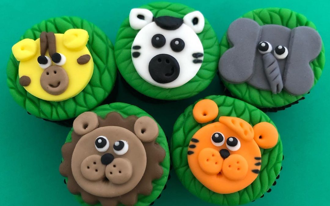 Mini Cupcake Decorado – Selva / Safari