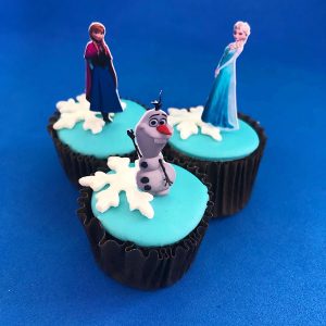 Mini Cupcake Decorado - Frozen