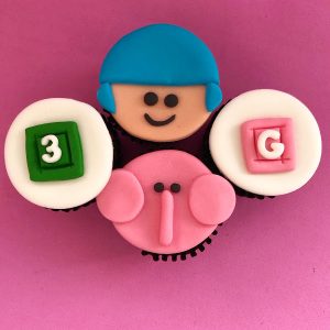 Mini Cupcake Decorado - Pocoyo