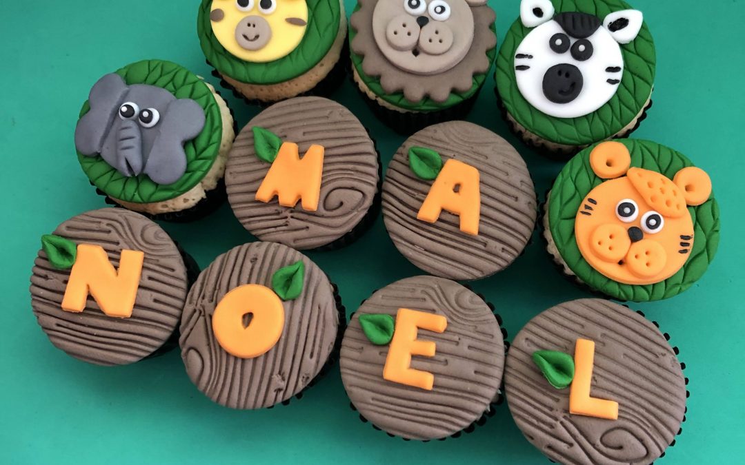 Mini Cupcake Decorado – Safari