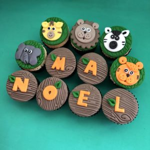 Mini Cupcake Decorado - Safari