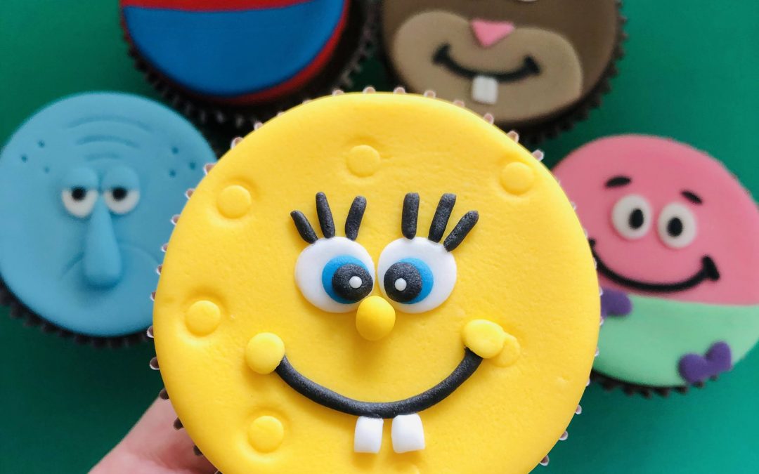 Cupcake Decorado – Bob Esponja