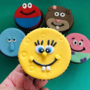 Cupcake Decorado - Bob Esponja